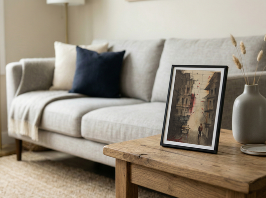 Quiet Alley Kolkata Streetscapes – Contemporary Urban Painting (AB)