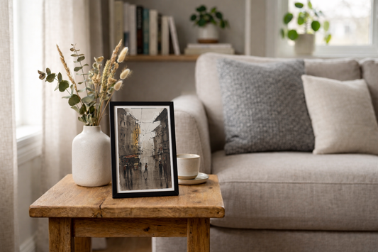 Everyday Crossing Kolkata Streetscapes – Contemporary Urban Painting (AB)