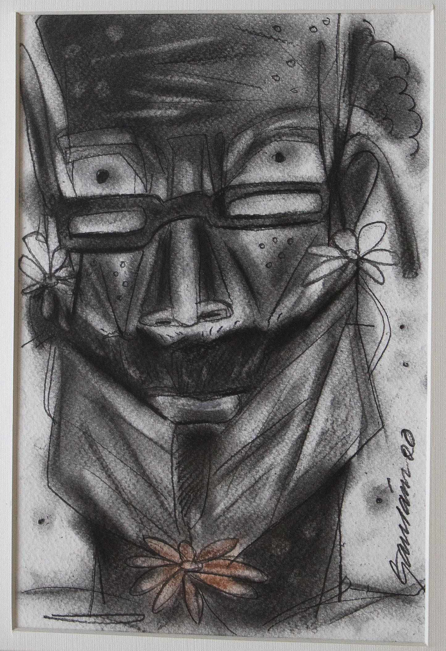 Contemporary Art – Charcoal Drawing by Gautam Das |
