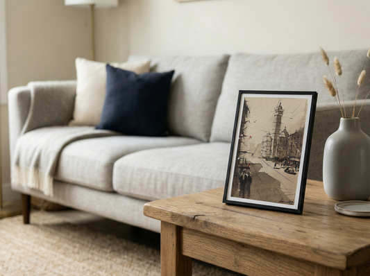 Old Kolkata Streetscapes – Contemporary Urban Painting (AB)