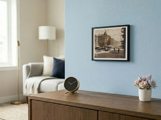 Crossroads of Time Kolkata Streetscapes – Contemporary Urban Painting (AB)