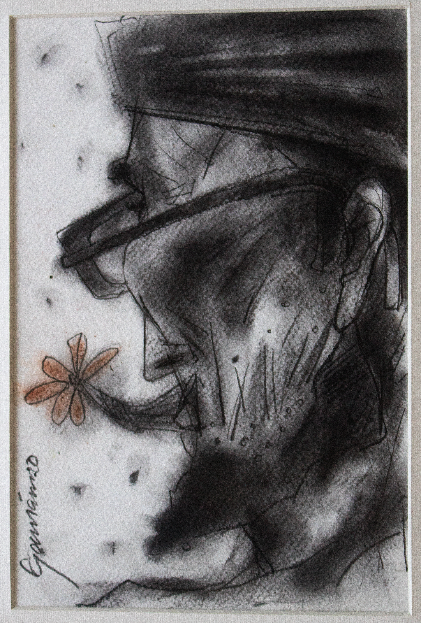 Contemporary Art –  Charcoal Drawing by Gautam Das |