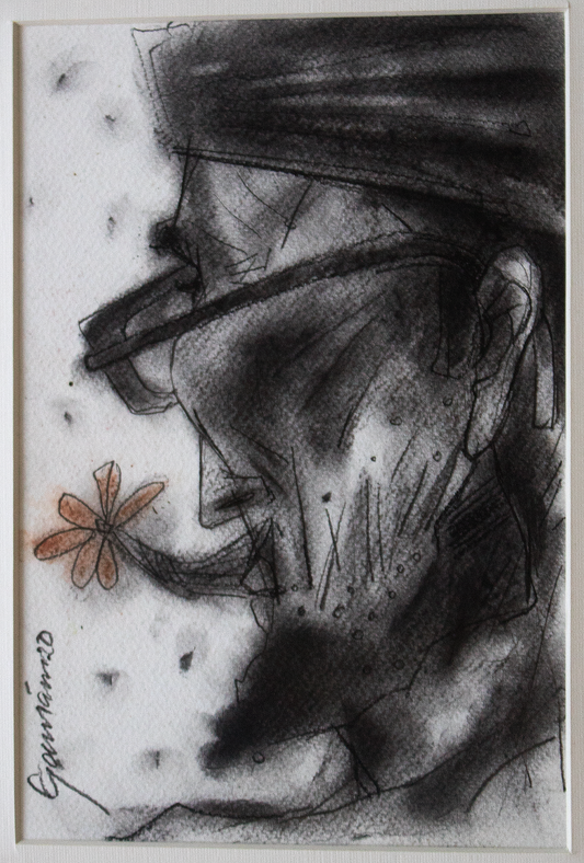 Contemporary Art –  Charcoal Drawing by Gautam Das |