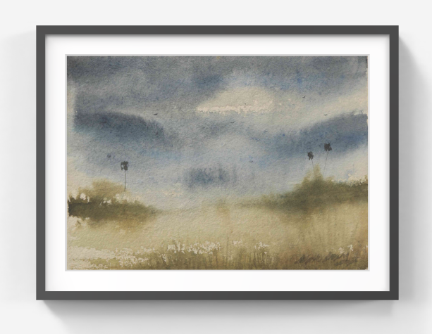Silent Beach Fields – Contemporary Beach Painting (AB)