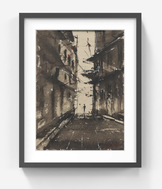 Silent Alley Kolkata Streetscapes – Contemporary Urban Painting (AB)