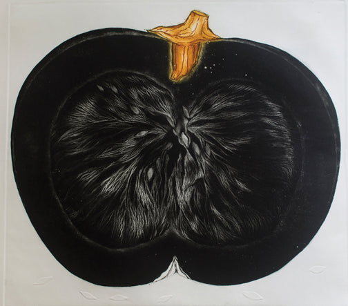 Contemporary Art – “Fifty Fifty” Etching by Gautam Das | Symbolic Contemporary Print